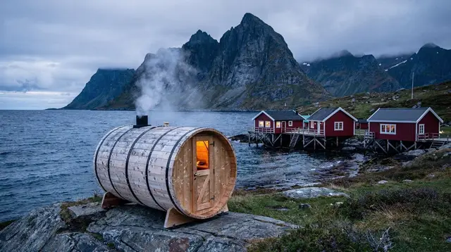 Waterside Saunas and Cold Plunges Around Lofoten