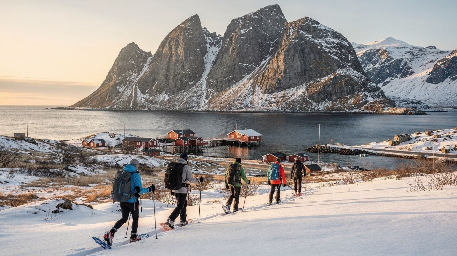 Snowshoeing in Lofoten